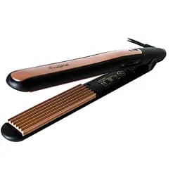 Професійна плойка-гофре для прикореневого об'єму волосся Gemei 2955 дрібне гофре турмалін