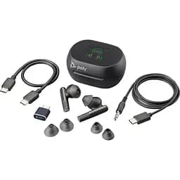 Навушники TWS Poly Voyager Free 60+ Earbuds + BT700C + TSCHC Black - мініатюра 6