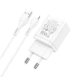 Адаптер мережевий HOCO Lightning Cable Maker dual port charger set N25 комплект 2 USB чорний - мініатюра 3