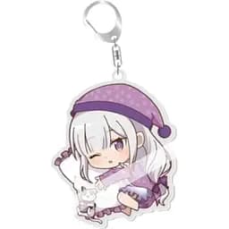 Брелок Життя з нуля в альтернативному світі Емілія Re: Zero Emilia акриловий 5 см