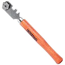 Склоріз ручний з роликом інструмент для різання скла Intertool 1 ролик HT-0521