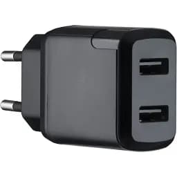 Сетевые зарядные устройства Hoco N7 Speedy dual port charger (EU) Черный