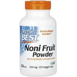 Нони Doctor's Best Noni Fruit Powder 1300 мг 120 вегетарианских капсул