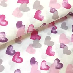 Дитяча постільна білизна в ліжечко LOVE CS2, фуксія (LoveRoseVioGrey_Rose110x160_140) - мініатюра 7
