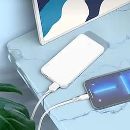 Зовнішній акумулятор Hoco J100 High-ranking 10000mAh White (783578) [114384] - мініатюра 4