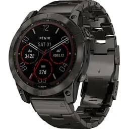 Смарт-часы Garmin Fenix 7X Sapphire Solar C. Grey DLC Titanium w. Carbon Grey DLC Vented T. Band (010-02541-27)