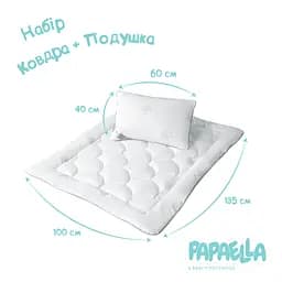 Дитячий набір Papaella Super Soft: ковдра 135х100 см + подушка 60х40 см (8-34923) - мініатюра 3