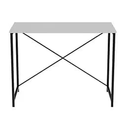 Стіл письмовий Line Лайт Ferrum-decor 750x1000x500 Чорний метал ДСП Білий 16 мм (FRD-104836)