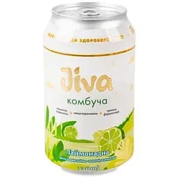 Напій Jiva Комбуча Лаймонадна з настоєм листя каффір лайму 0.33 л