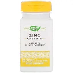 Цинк Хелат Nature's Way Zinc Chelate 30 мг 100 капсул