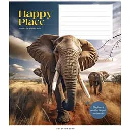 Тетрадь ученическая Wild selfie Школярик 012-3352K-1 в клетку 12 листов