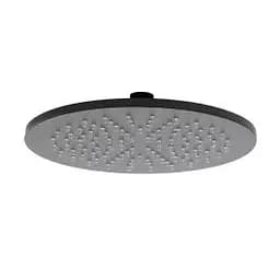 Верхній душ Paffoni Syncro Quadro Ø225xh8 мм з утримувачем 400 мм black matt ZSOF074NO + ZSOF034NO, Чорний матовий - мініатюра 6
