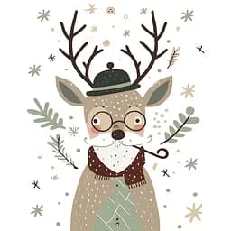 Картина по номерам ArtCraft Мистер Олень 40х50 см (11592-AC)