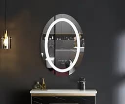 Дзеркало Mixxus Plain MV02-50x70 (годинник, LED-підсвічування, антизапотівання) MI6010 - мініатюра 3