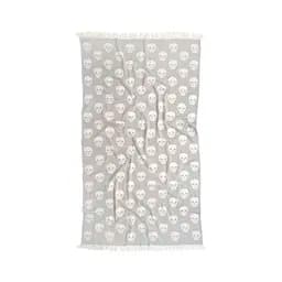 Рушник Lotus Home Pestemal - Skull 90x160 grey сірий