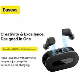 Навушники бездротові Baseus Bowie EZ10 чорні A00054300116-Z1 - мініатюра 8