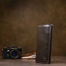 Чоловіче шкіряне портмоне GRANDE PELLE 9,5х19,52 см acs0018628 - мініатюра 6