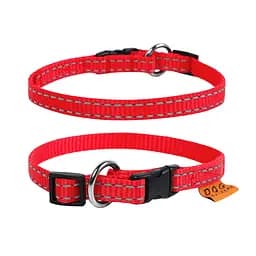 Нашийник "Dog Extreme" з нейлону регульований (ширина 14мм довжина 23-35см) червоний