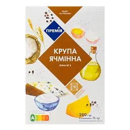 Крупа ячменная Премия шлифованная, 70 г, 4 шт. (699713)