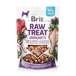 Лакомство для собак Brit Raw Treat freeze-dried Immunity для иммунитета, ягненок и курица, 40 г