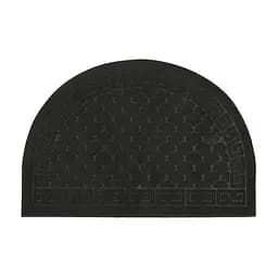 Килимок придверний Eco Fabric Луска півколо без кромки чорний 40 х 60 см (4060-017) - мініатюра 3