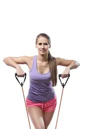 Трубчастий еспандер для фітнесу з ручками Latex resistance tube 30LB U-powex 13.5 кг fit0012632 - мініатюра 4