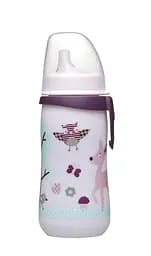 Поилка "First cup" с широкой горловиной 330 мл. Девочка Система "Actiflex" Nip