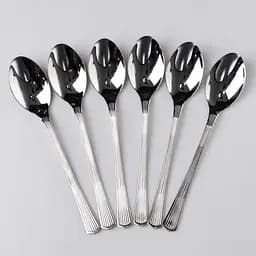 Набор столовых ложек Yiwu 6 штук из нержавеющей стали 21 см ложки столовая посуда нержавейка питание HP-16978-01