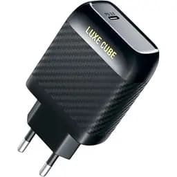 Мережевий зарядний пристрій Luxe Cube Dynamic 18W Black (4446689880896)