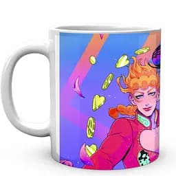 Кухоль GeekLand Неймовірні пригоди ДжоДжо JoJo's Bizarre Adventure Джоске з Джорно Неон JJ 02.421 330 мл білий