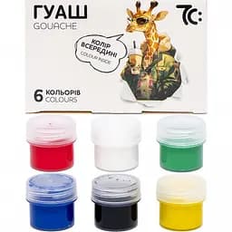 Дитячі гуашеві фарби 7С: 7C20602, 6 кольорів по 16 мл - мініатюра 3