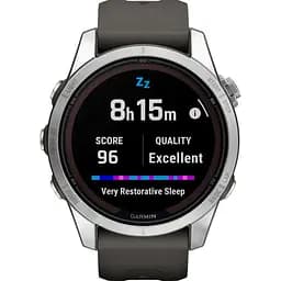 Смарт-годинник Garmin Fenix 7S Pro Solar Edition Silver with Graphite Band (010-02776-00) [90552] - мініатюра 5