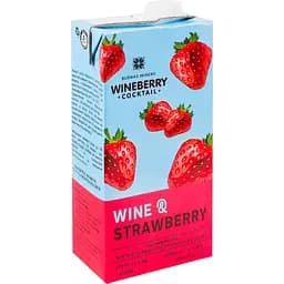 Уцінка. Напій винний WineBerry Wine & Strawberry винно-полуничний з соком рожеве напівсолодке 1 л - мініатюра 5