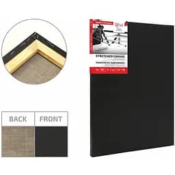 Підрамник Rosa 40×60 см модуль №1 дрібне зерно Чорний грунт льон