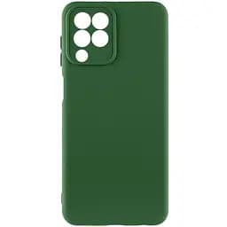 Чехол TPU GETMAN Liquid Silk Full Camera для Samsung Galaxy M33 5G Зеленый / Dark green