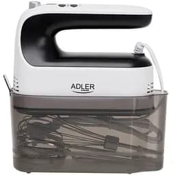 Міксер Adler AD 4229 ручний/600Вт/9 швидкостей/Turbo/контейнер для аксесуарів/білий (AD4229)
