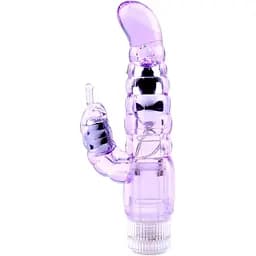 Вибратор-кролик Crystal Jelly My Dual Pleasure 21 см фиолетовый