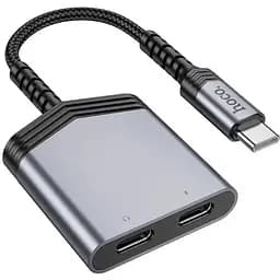 Перехідник Hoco Type-C to dual Type-C digital audio converter LS40 27W DAC