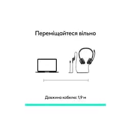 Навушники Logitech H390 USB-C Midnight Black (981-001576) - мініатюра 8
