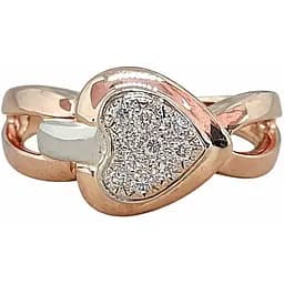 Золотое кольцо с бриллиантами. 110220 17,5