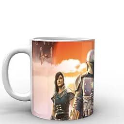 Кухоль GeekLand Зіркові війни Мандалорець арт до серіалу Star Wars The Mandalorian TM.04.08 330 мл білий