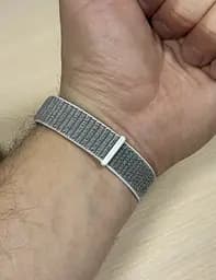 Ремінець Primo нейлоновий для смарт-годинника Huawei Band 10 / Band 9 / Band 8 - White/Grey - мініатюра 6