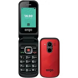 Мобильный телефон раскладушка Ergo F241 Dual Sim красный