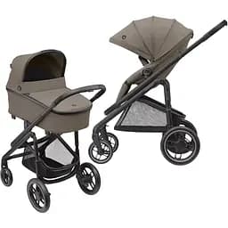 Коляска Maxi-Cosi Plaza Plus Luxe Twillic Truffle, універсальна 2 в 1, сіро-коричнева (1919470110)