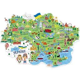 Пазл DoDo Карта Украины 46х64см 100 элементов
