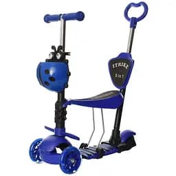 Самокат 5 в 1 iTrike Maxi JR 3-026-DBL blue (23977)