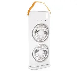 Портативный вентилятор Voltronic T1818, увлажнение, подсветка, Air Cooler Fan White - мініатюра 2