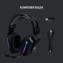 Навушники Logitech G733 Lightspeed Wireless RGB Gaming Headset Black (981-000864) - мініатюра 6