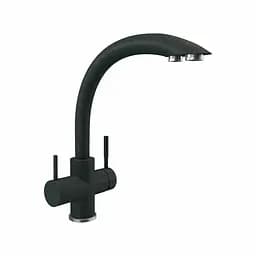 Змішувач для кухні під осмос Platinum 8203 HDF Антрацит Чорний