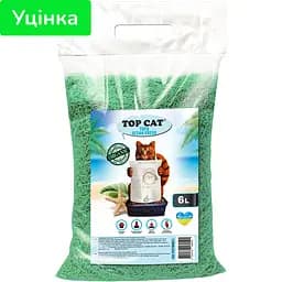 Уценка. Наполнитель для кошачьего туалета Top Cat Tofu соевый Морская свежесть 6 л